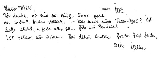Notiz von Ernsting